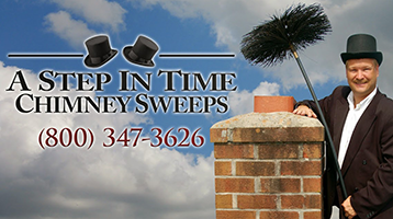 A Step in time chimney sweeps "call us"